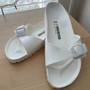 LIKE NEW White Madrid EVA Birkenstock Sandals